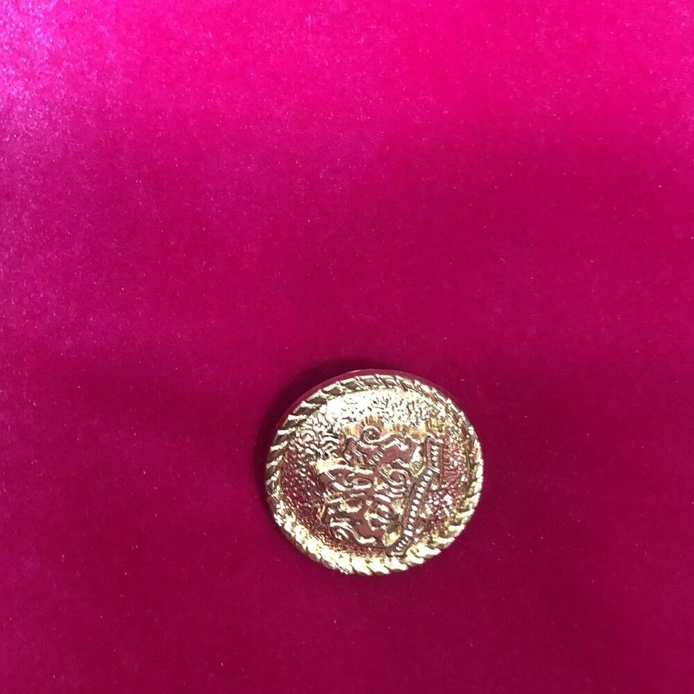 CHOKLATE Paris Pink Velvet Blazer Gold Buttons 36 Small Double Breasted - Picture 6 of 12